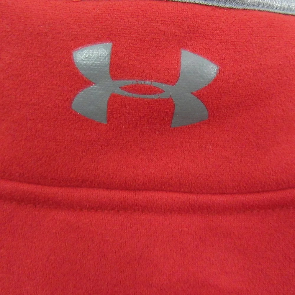 Under‎ Armour Mens Loose Jacket L Red Fleece Active Pocket 1/2 Zip